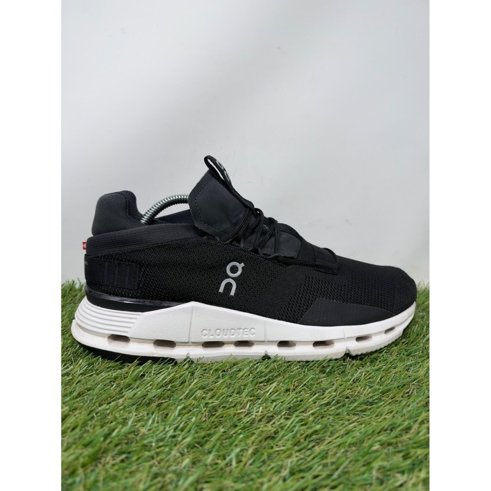 On Cloudnova Shoes Women's 9 Black Sneakers Walking Training Running Travel Gym